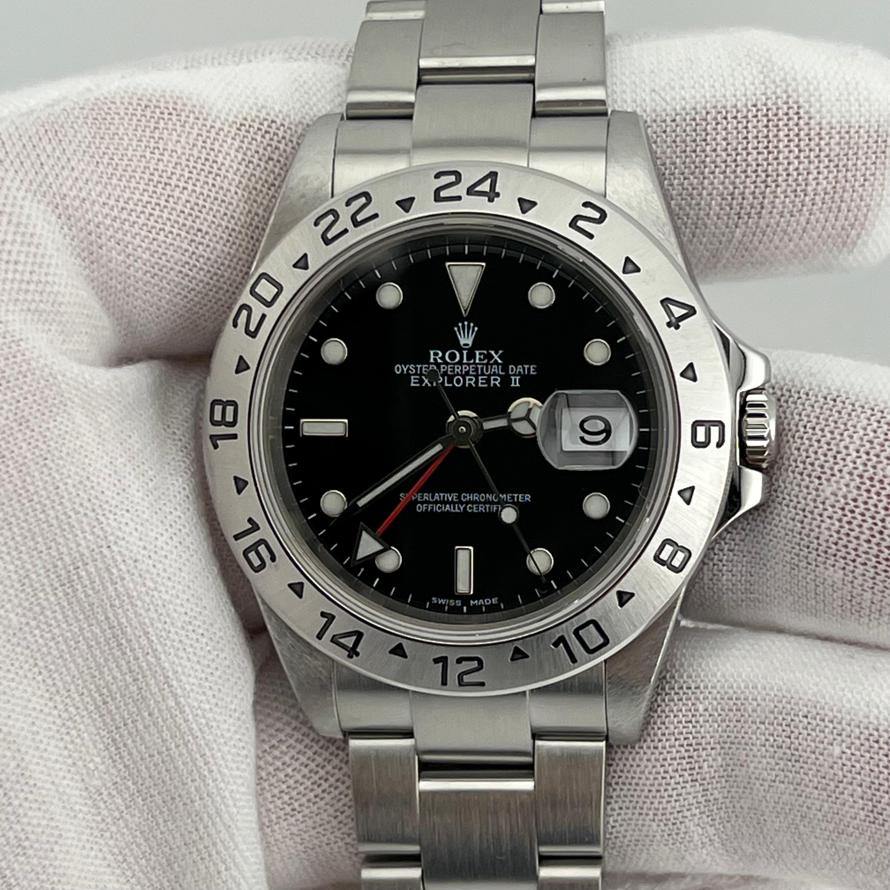 Rolex Explorer II 16570 40mm Black Dial Stainless Steel Box Paper 2004 2
