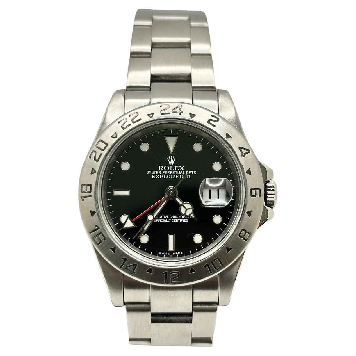Rolex Explorer II 16570 40mm Black Dial Stainless Steel
