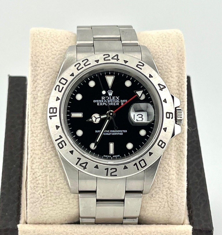 Rolex Explorer II 16570 40mm Black Dial Stainless Steel - Great Gifts Club