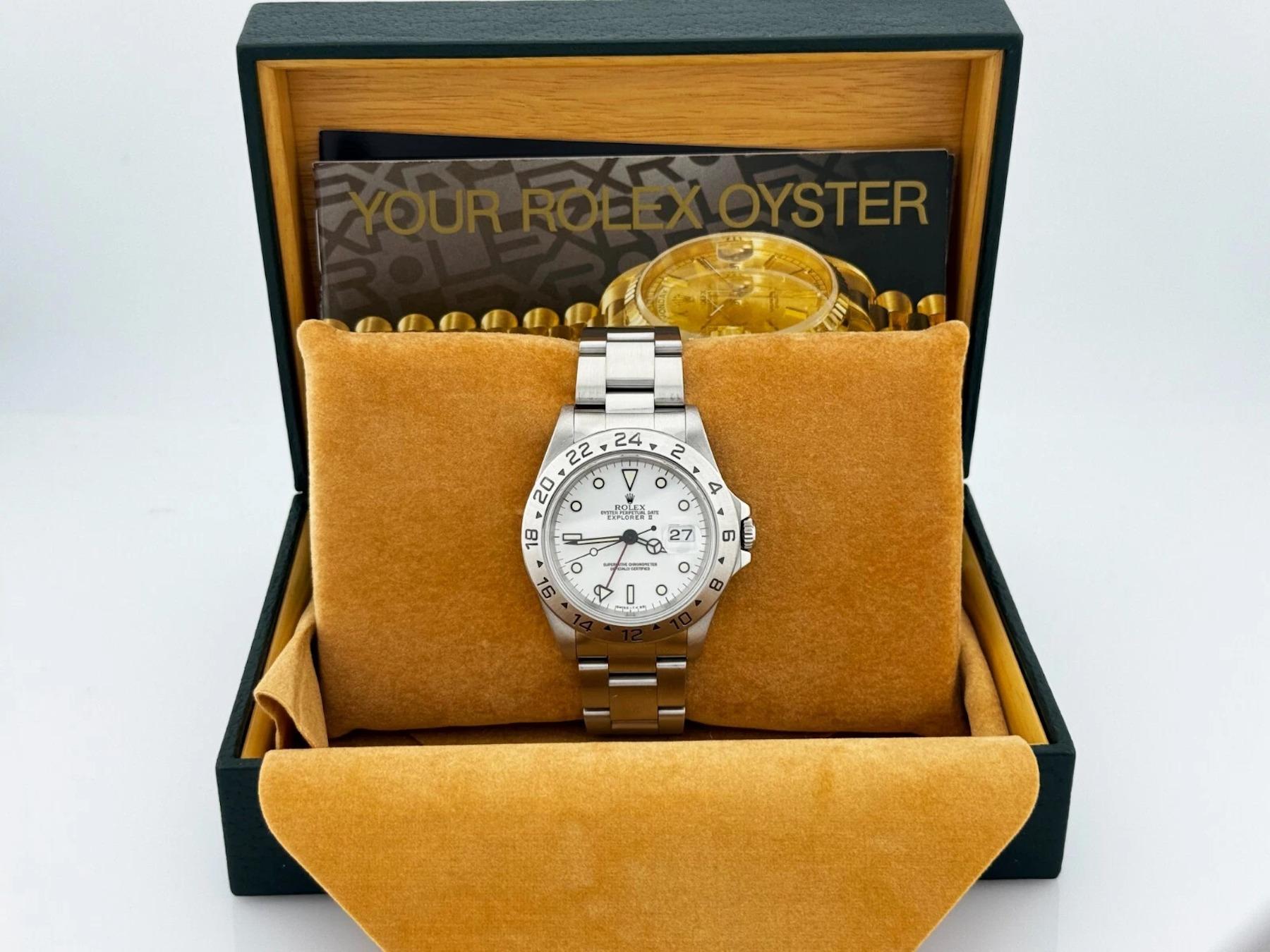 Rolex Explorer II 16570 40mm Polar White Dial Stainless Steel Box Booklet 6