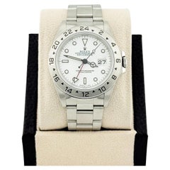 Rolex Explorer II 16570 40mm Polar White Dial Stainless Steel Box Booklet