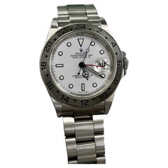 Rolex Explorer II 16570 40mm Quadrante Bianco Acciaio Inox Scatola Documenti 2004