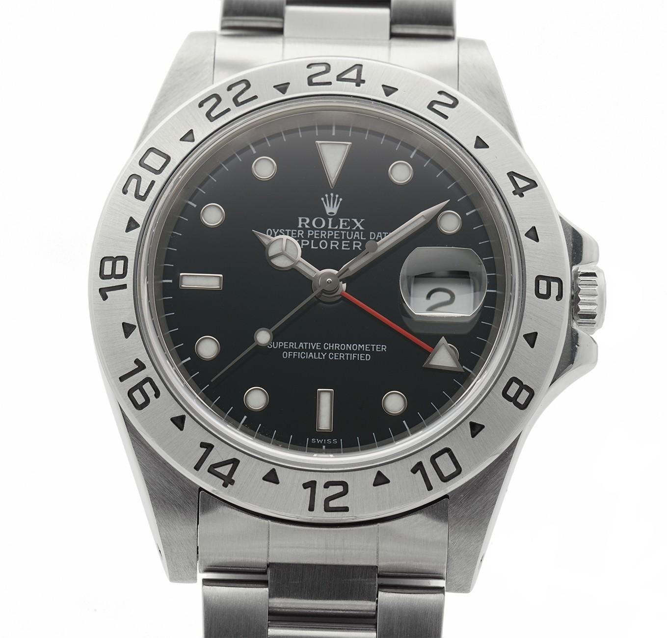 Rolex Explorer II 16570, Black Dial, Certified and Warranty In Excellent Condition For Sale In Miami, FL