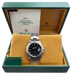 Rolex Explorer II 16570 Black Dial Mens Watch Box Papers