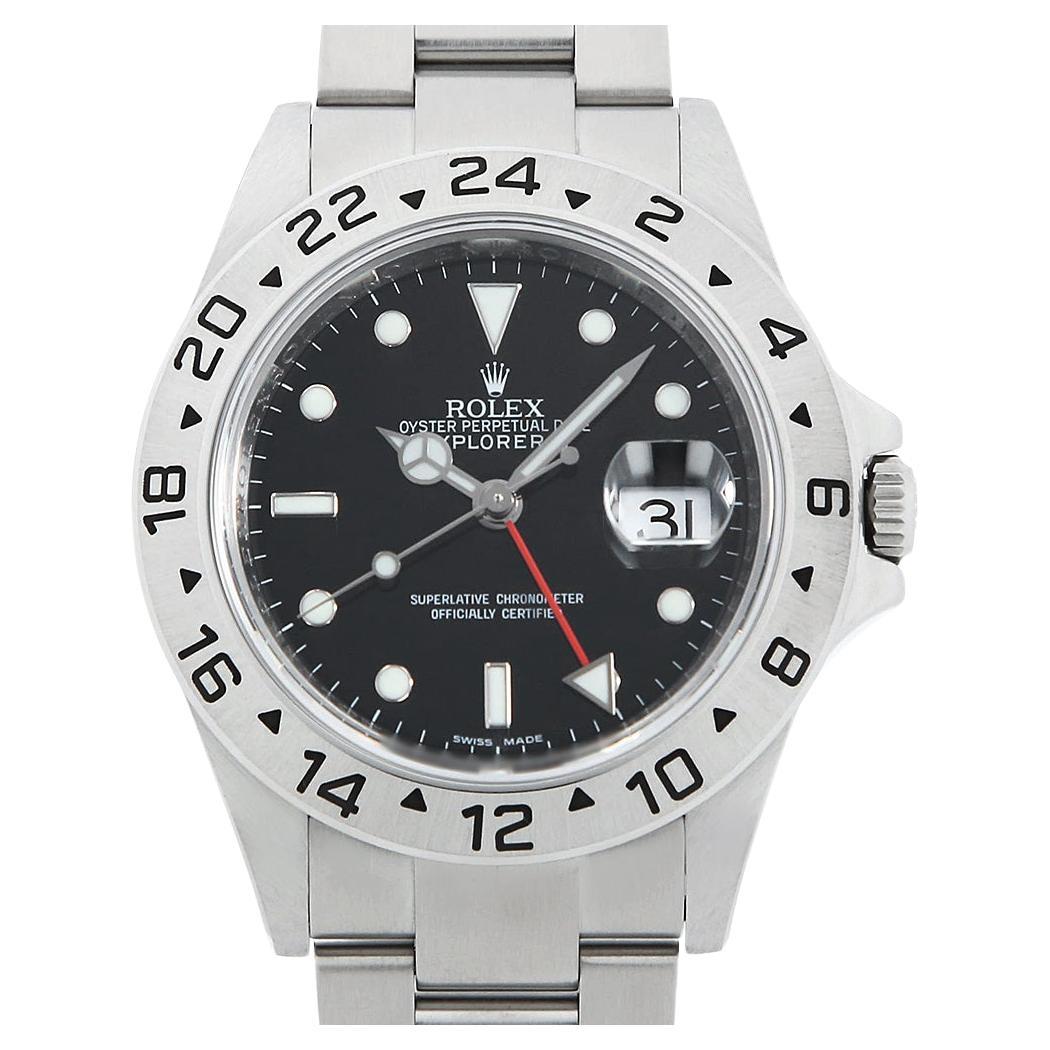 Rolex Explorer II 16570 Black Men's Watch - Authentic Used Timepiece