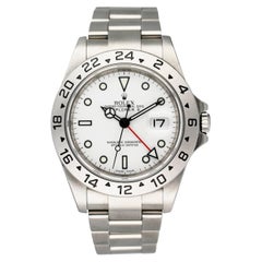 Rolex Explorer II 16570 Engraved Rehaut Mens Watch Box Papers