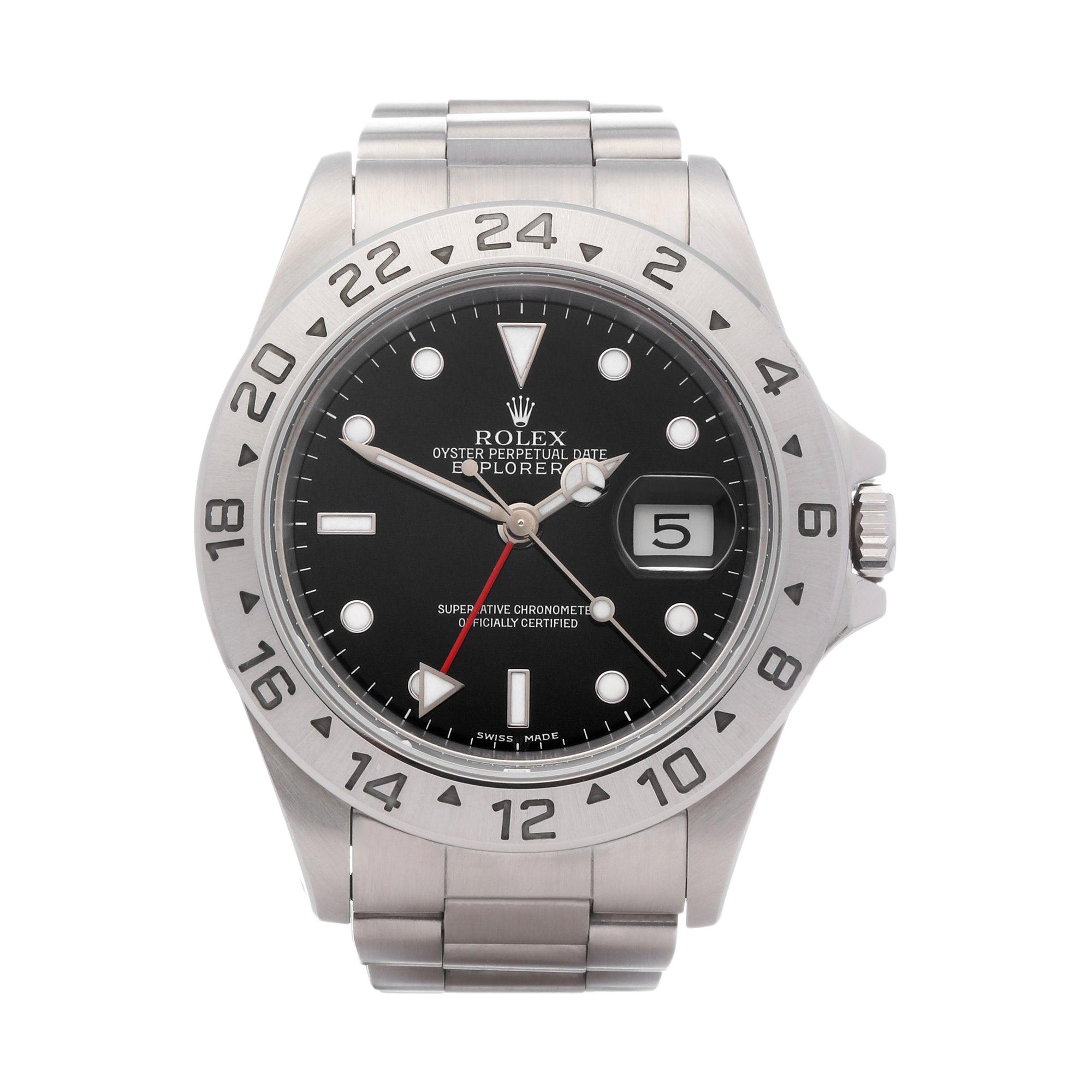 Rolex Explorer II 16570 Men Stainless Steel Watch