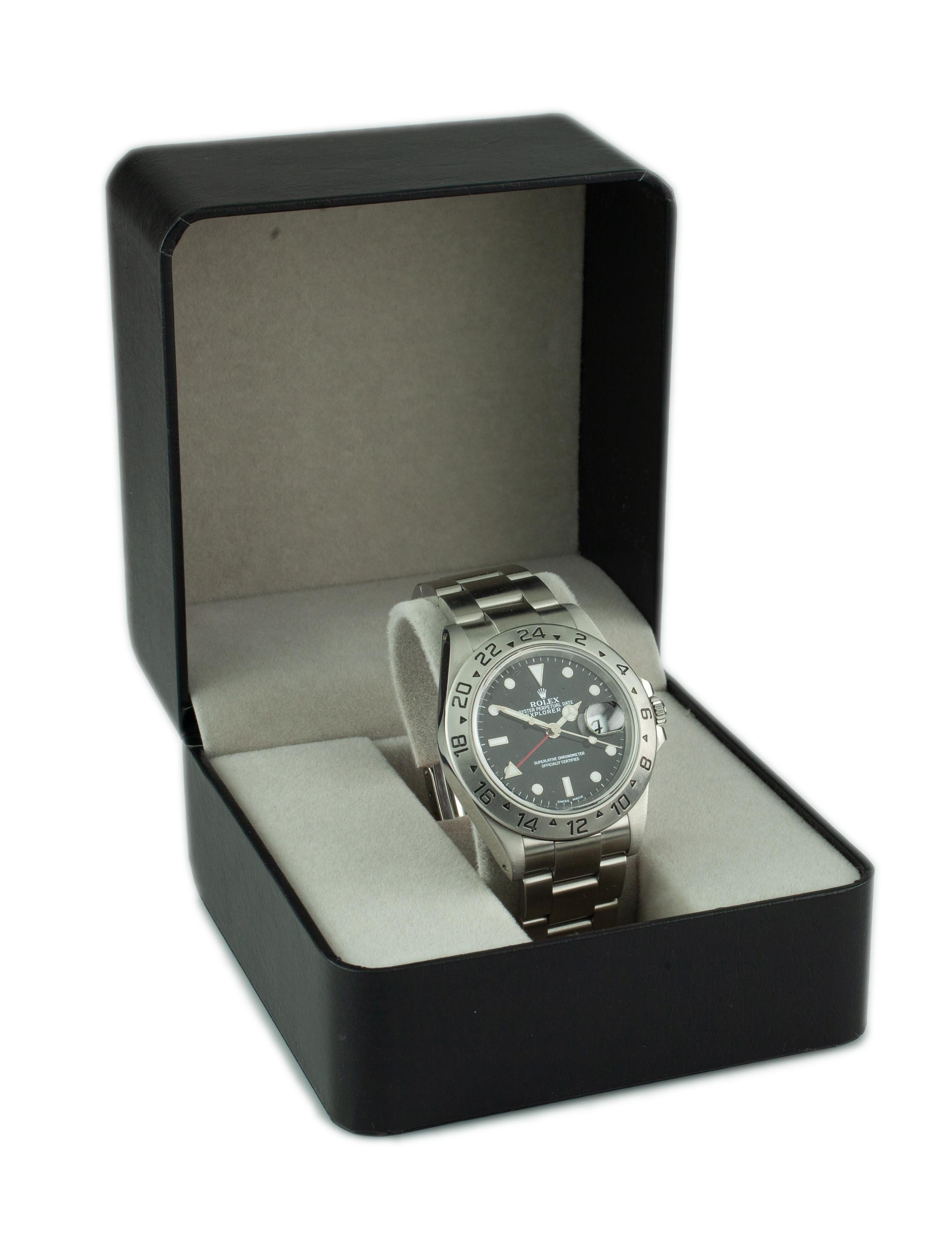 Rolex Explorer II 16570 OPD Stainless Steel Men's Automatic Watch In Good Condition In Sherman Oaks, CA