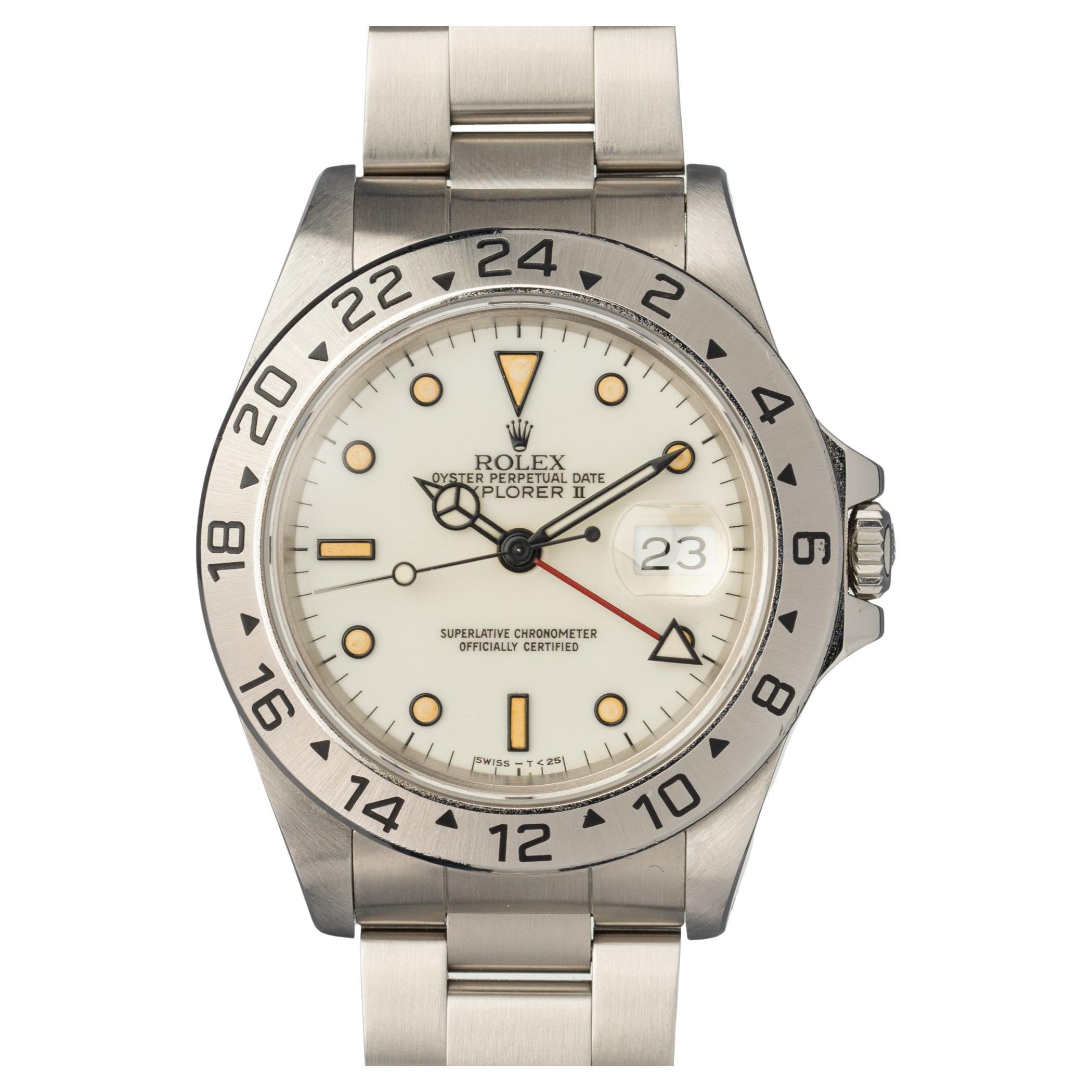 Rolex Explorer II 16570 Panna Polar S Seriennummer 1993 im Angebot