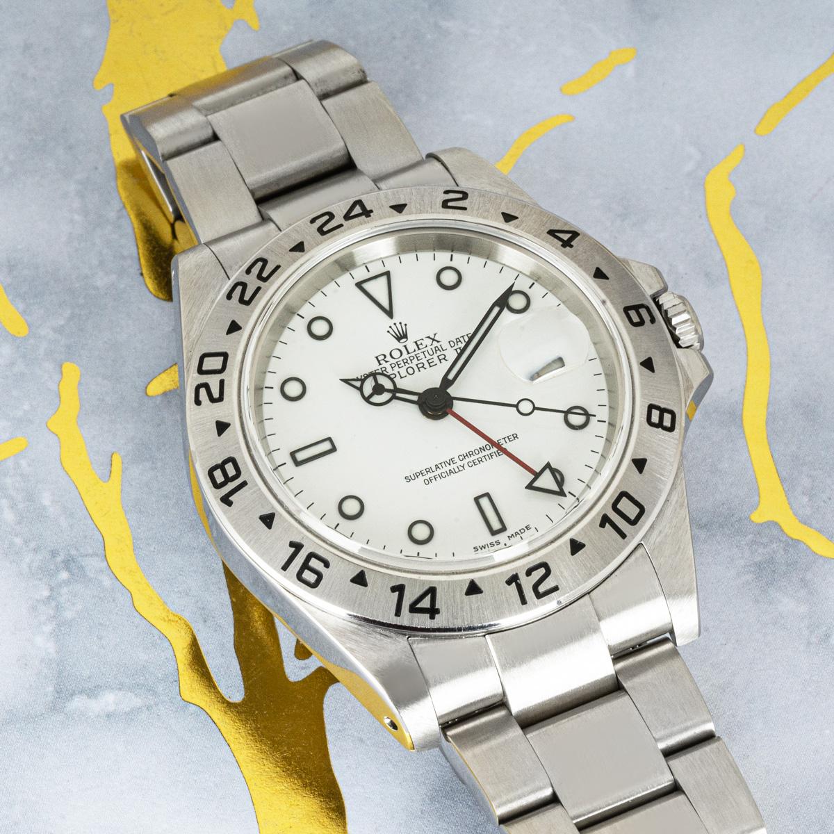 Rolex Explorer II 16570 Stainless Steel For Sale 7