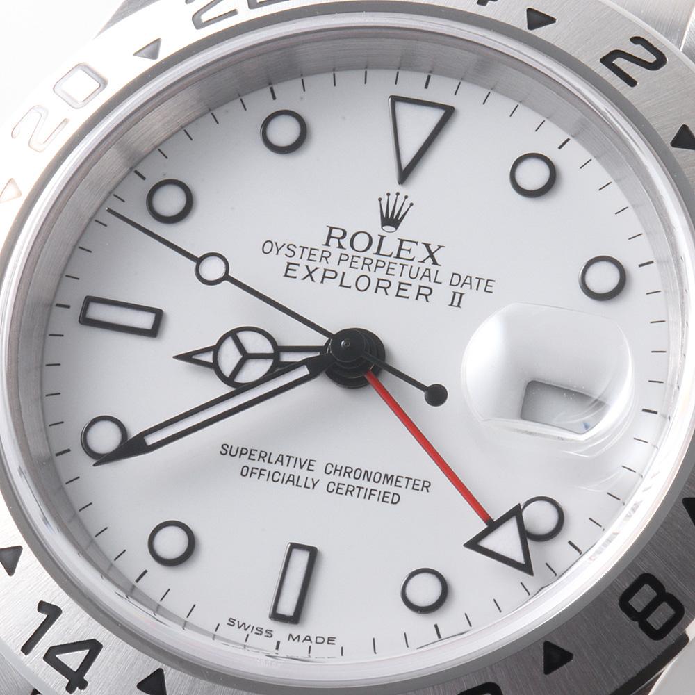 Rolex Explorer II 16570 White Dial, D Series, Pre-Owned Men's Luxury Watch 3