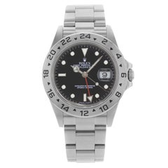 Rolex Explorer II 16570T Black Dial GMT 2000 Holes Steel Automatic Men’s Watch
