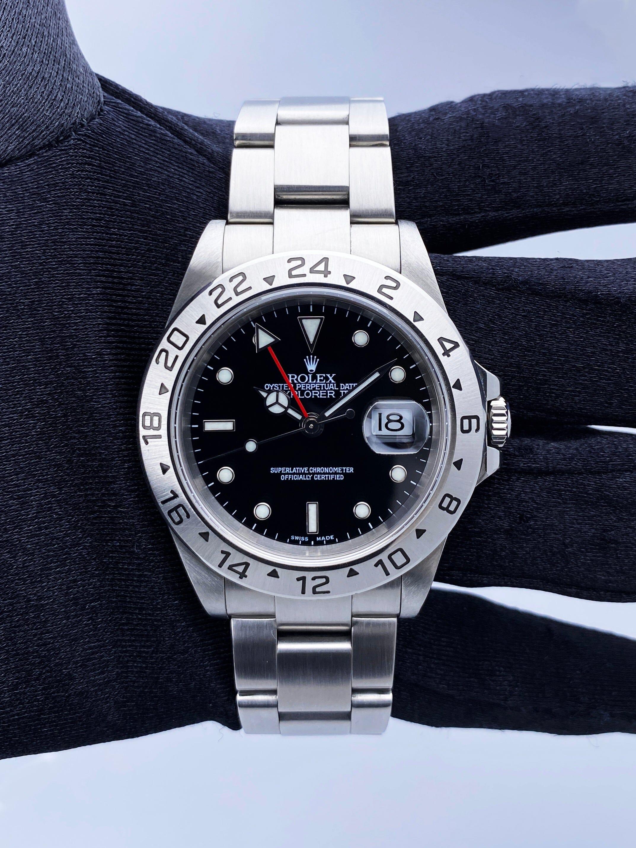 Rolex Explorer II 16570T Black Dial Mens Watch For Sale at 1stDibs