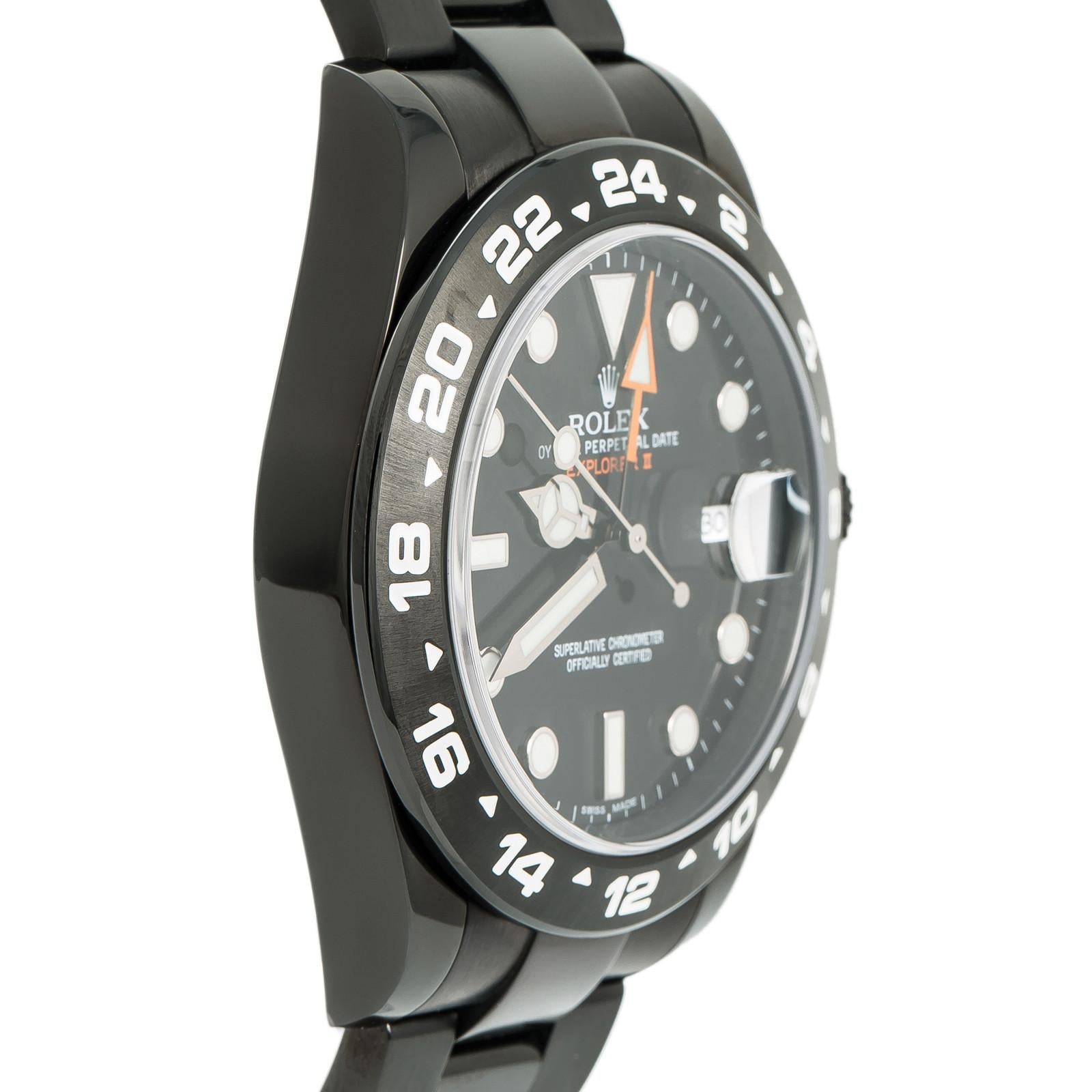 Rolex Explorer II 216570, Black Dial, Certified and Warranty In Excellent Condition In Miami, FL