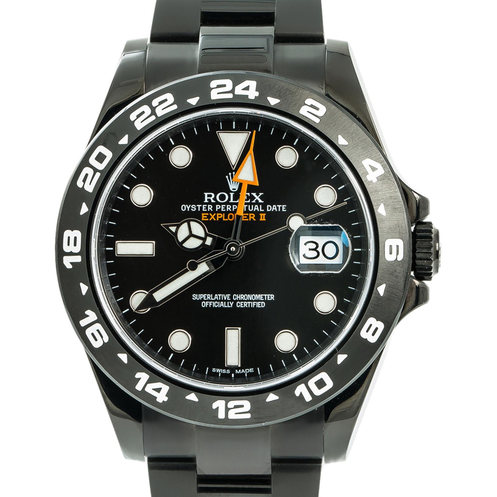 Men's Rolex Explorer II 216570, Black Dial, Certified and Warranty
