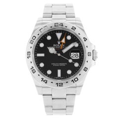 Rolex Explorer II 216570 Black Dial GMT 2010 Stainless Steel Automatic Men Watch