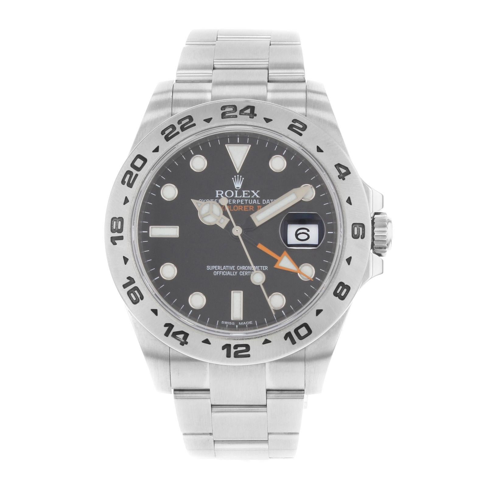 Rolex Explorer II 216570 Black Dial GMT 2010 Steel Automatic Men’s Watch