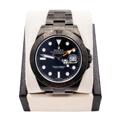 Rolex Explorer II 216570 Schwarzes Zifferblatt Edelstahl Schwarz PVD Box Booklet