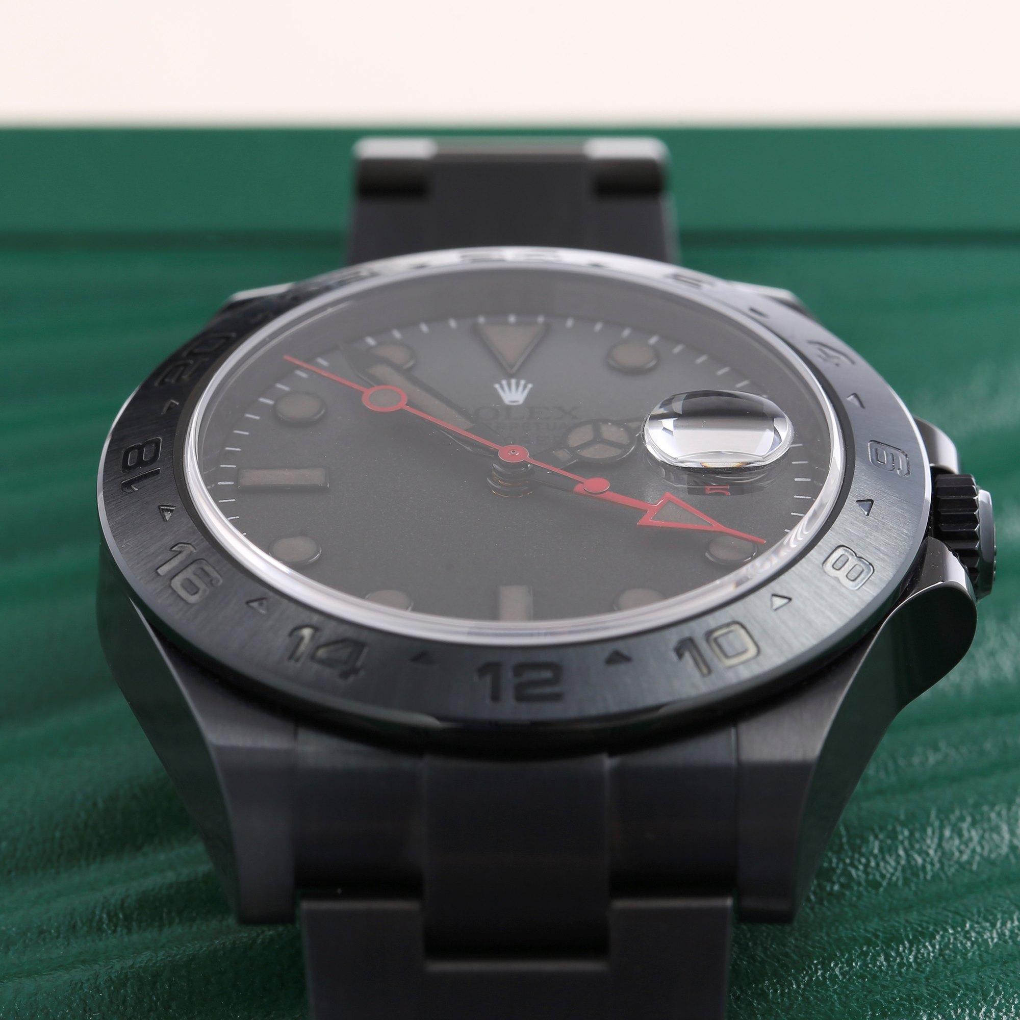 Rolex Explorer II 216570 Men's DLC Coated Stainless Steel Watch 2