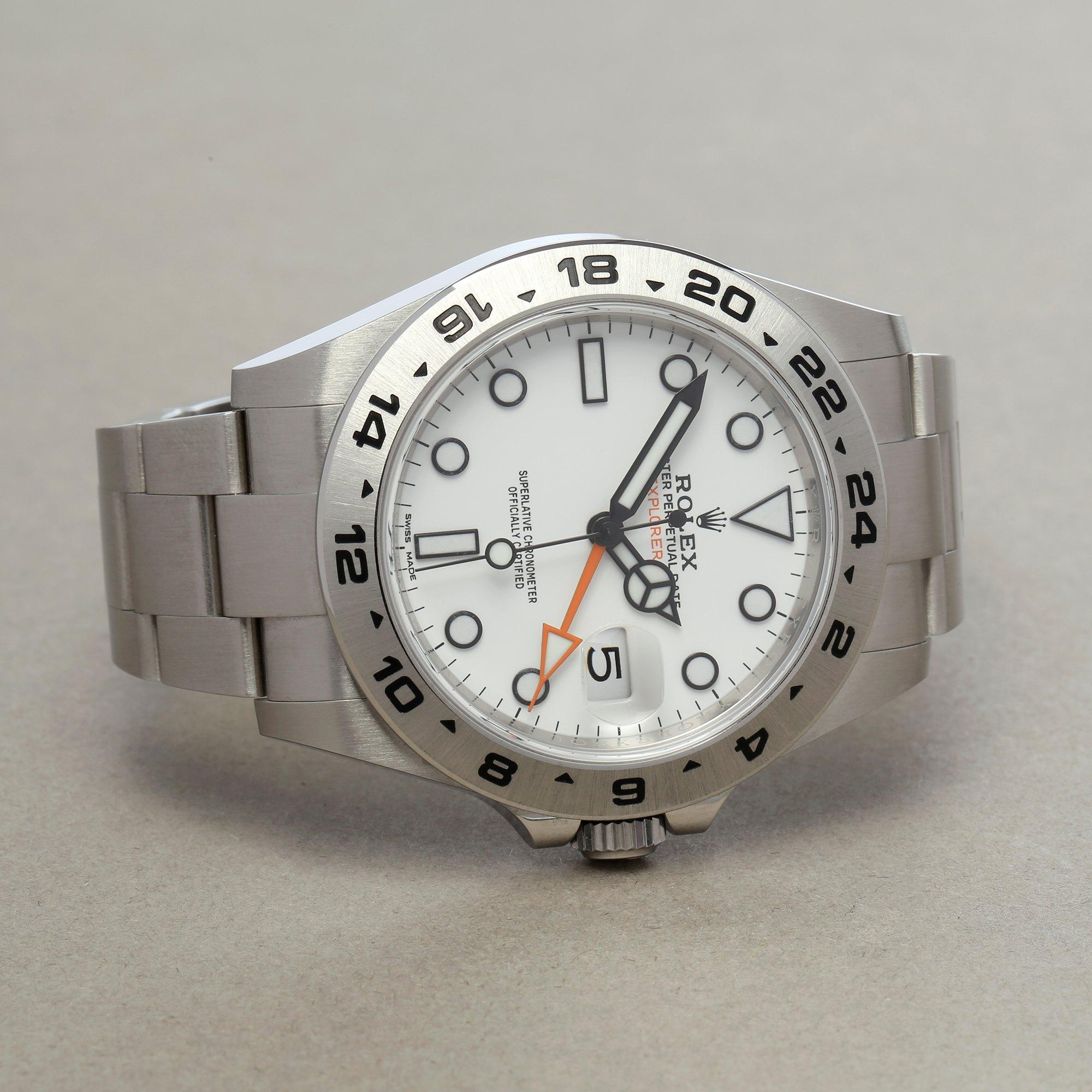 Rolex Explorer II 216570 Men's Stainless Steel Watch In Excellent Condition In Bishops Stortford, Hertfordshire