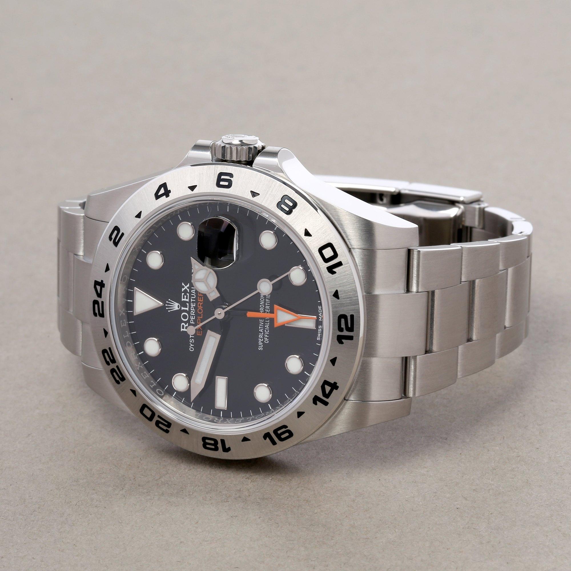 Rolex Explorer II 216570 Men Stainless Steel Watch In New Condition In Bishops Stortford, Hertfordshire