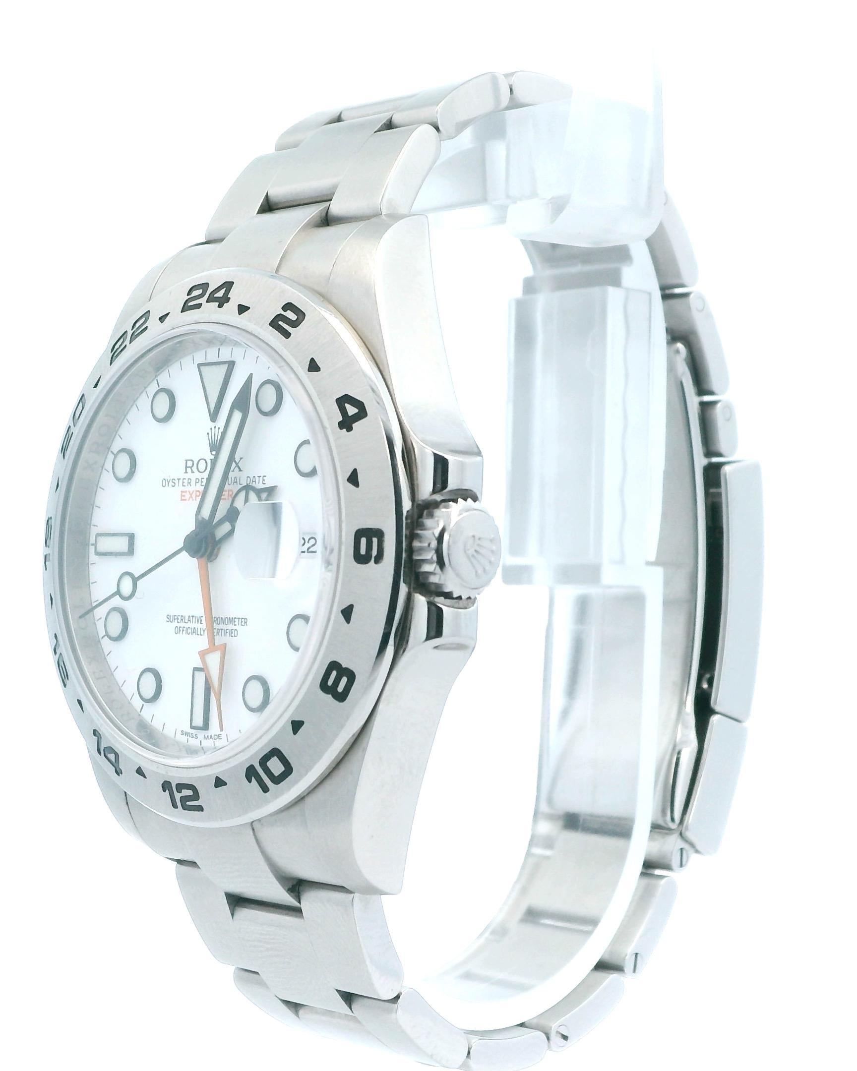 Rolex Explorer II 216570 pour hommes Excellent état - En vente à Great Neck Plaza, NY
