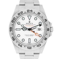 Rolex Explorer II 216570 Weißes Zifferblatt Edelstahl Herrenuhr kompletter Service