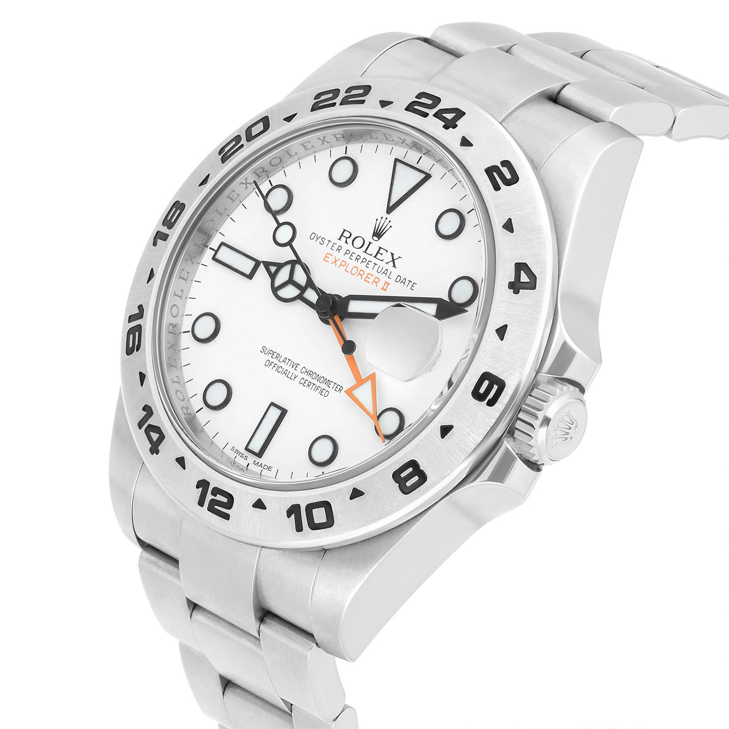 Rolex Explorer II 216570 White Dial Stainless Steel Mens Watch with Service Card 1