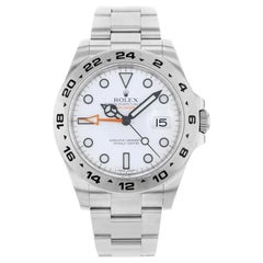 Rolex Explorer II 216570 WSO White Dial Date Steel Automatic Men's Watch