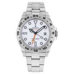 Used Rolex Explorer II 216570 WSO White Dial GMT Stainless Steel Automatic Mens Watch