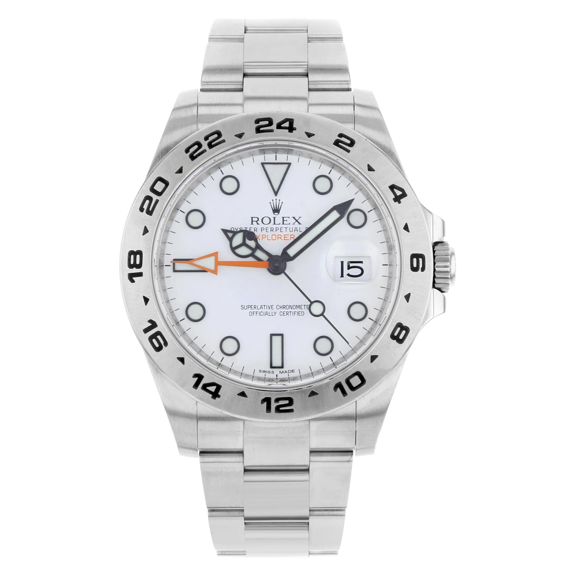 Rolex Explorer II 216570 WSO White 