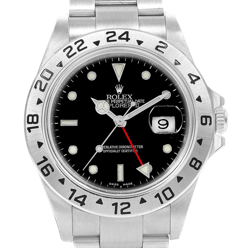 Rolex Explorer II 40 Black Dial Automatic Men's Watch 16570 Unworn 3