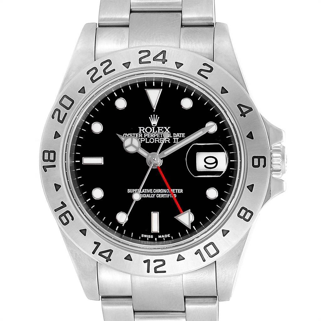 Rolex Explorer II 40 Black Dial Red 