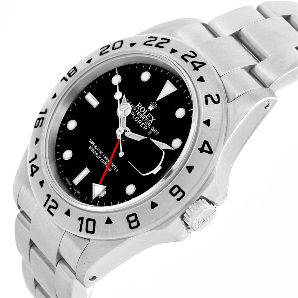 Rolex Explorer II 40 Black Dial Red Hand Automatic Men’s Watch 16570 1