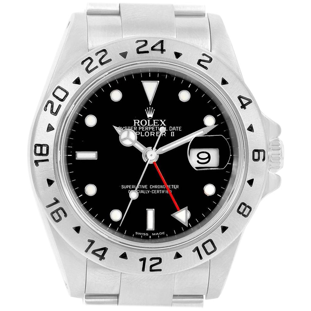 Rolex Explorer II 40 Black Dial Red Hand Automatic Men’s Watch 16570
