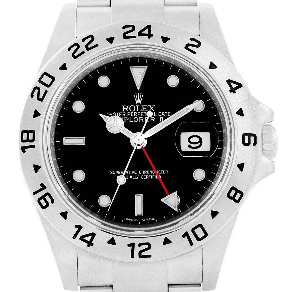 Rolex Explorer II 40 Parachrom Hairspring Steel Men's Watch 16570 For Sale 7