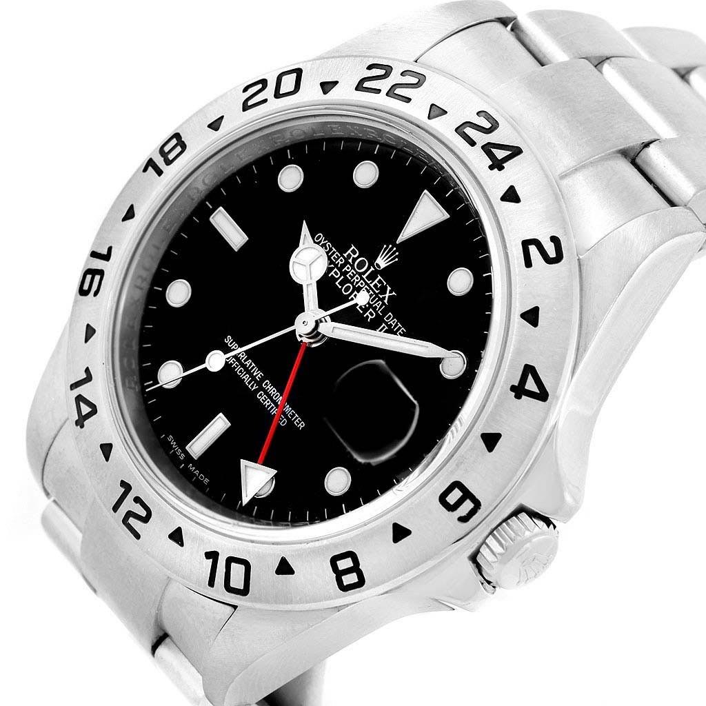 Rolex Explorer II 40 Parachrom Hairspring Steel Men's Watch 16570 For Sale 6