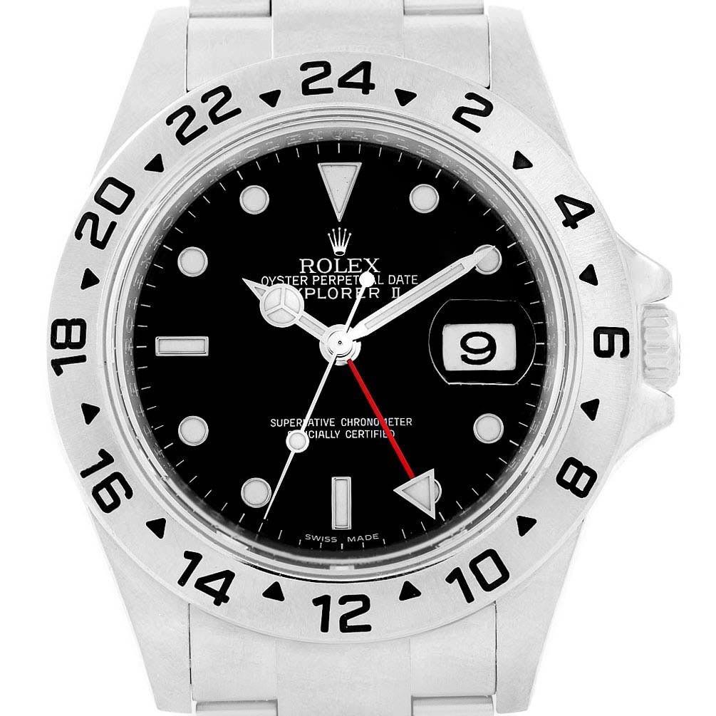 Rolex Explorer II 40 Parachrom Hairspring Steel Men's Watch 16570