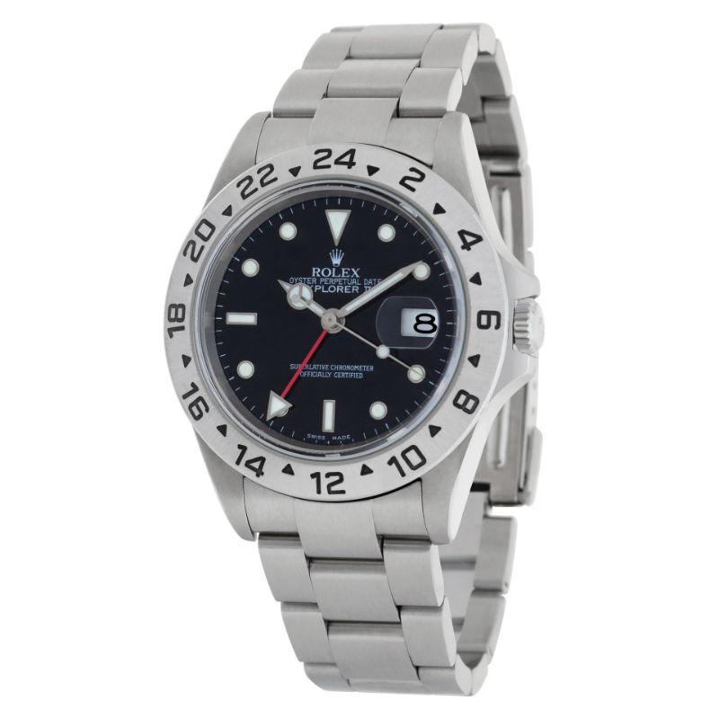 Rolex Explorer II in stainless steel. Auto w/ sweep seconds and date. 40 mm case size. Ref 16570T. Circa 2003. **Bank Wire Only at this price** Fine Pre-owned Rolex Watch. Certified preowned Dress Rolex Explorer II 16570T watch is made out of