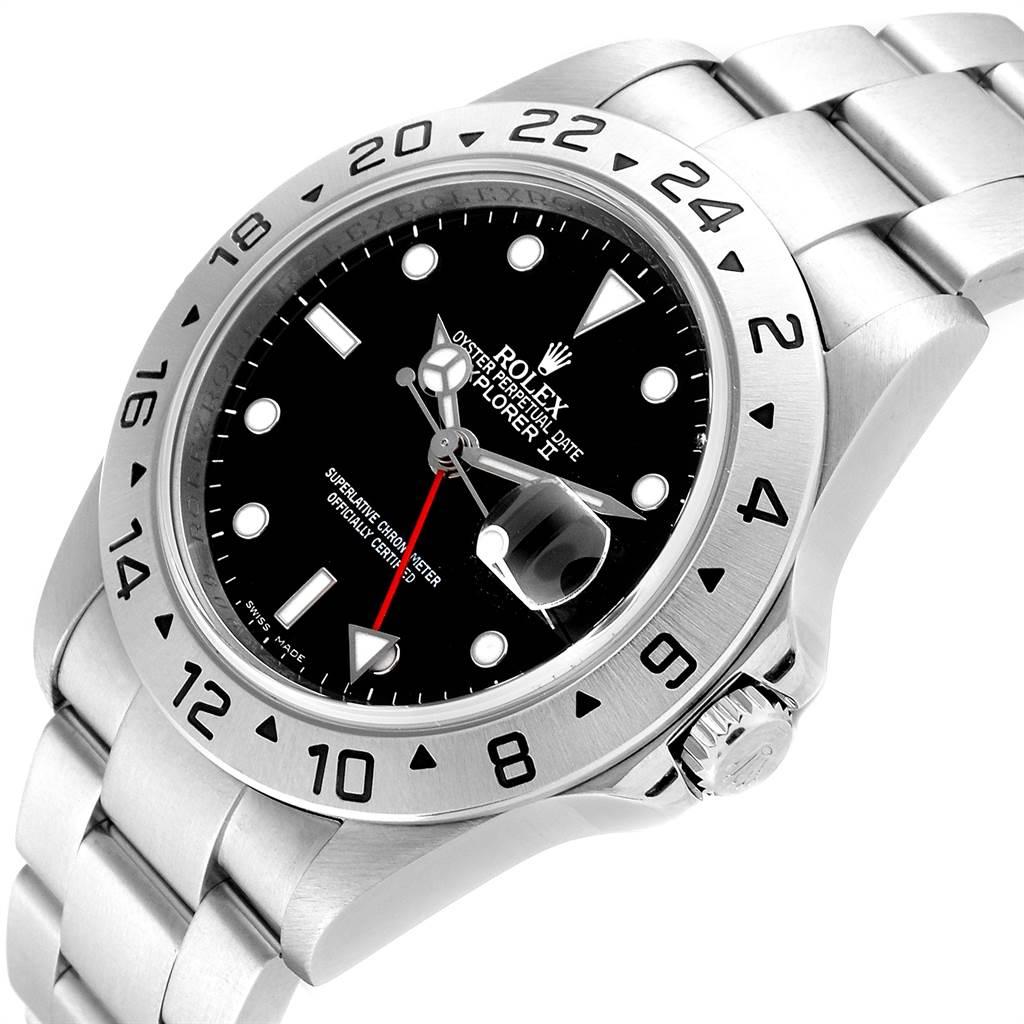 Rolex Explorer II Black Dial Parachrom Hairspring Men's Watch 16570 For Sale 3