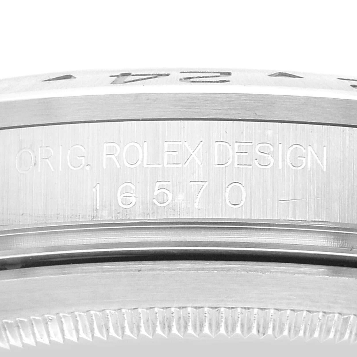 Rolex Explorer II 40mm Polar White Dial Steel Mens Watch 16570 Box Papers en vente 1