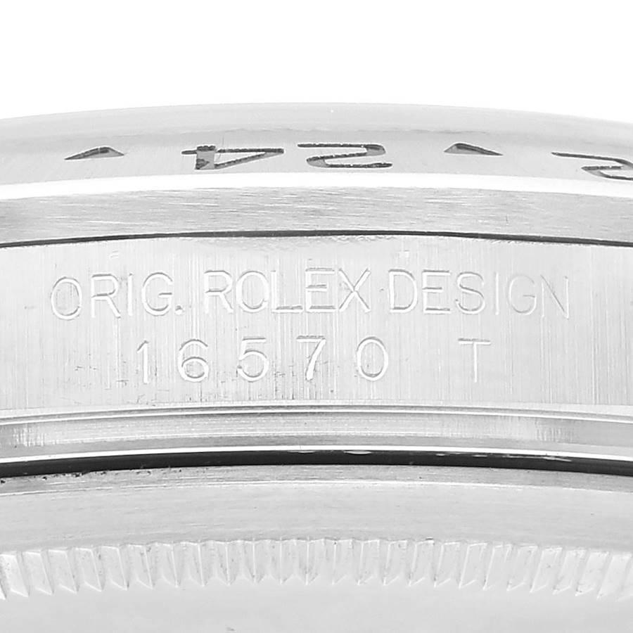 Men's Rolex Explorer II 40mm Polar White Dial Steel Mens Watch 16570 Box Papers