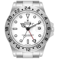 Rolex Explorer II 40mm Polar White Dial Steel Mens Watch 16570