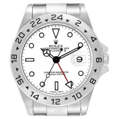 Rolex Explorer II 40mm Polar White Dial Steel Mens Watch 16570