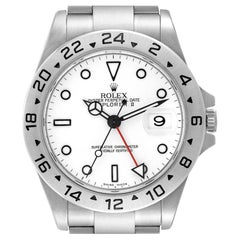 Rolex Explorer II 40mm Polar White Dial Steel Mens Watch 16570