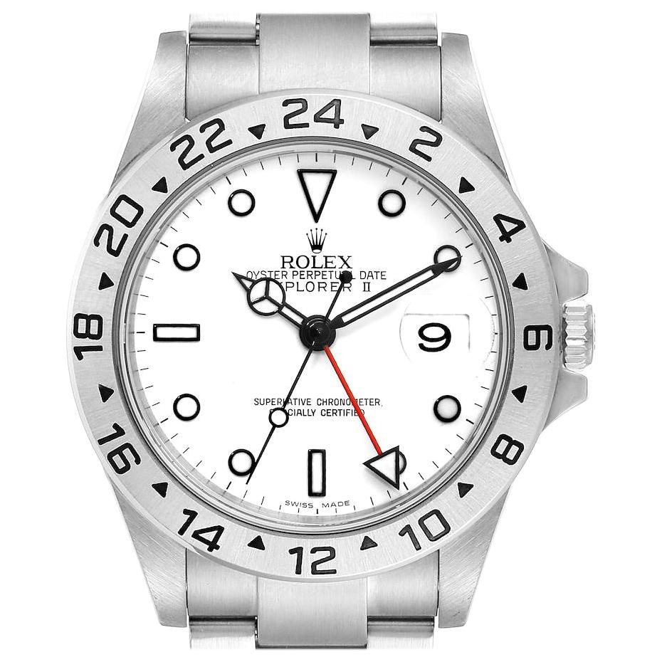 Rolex Explorer II White Dial Parachrom Hairspring Men's Watch 16570