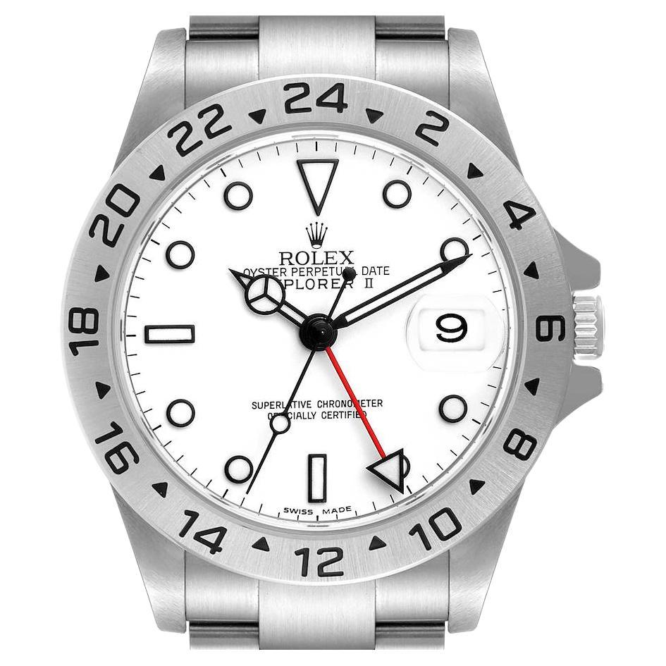 Certified Authentic Rolex Explorer II 8748, Beige Dial For Sale at 1stDibs