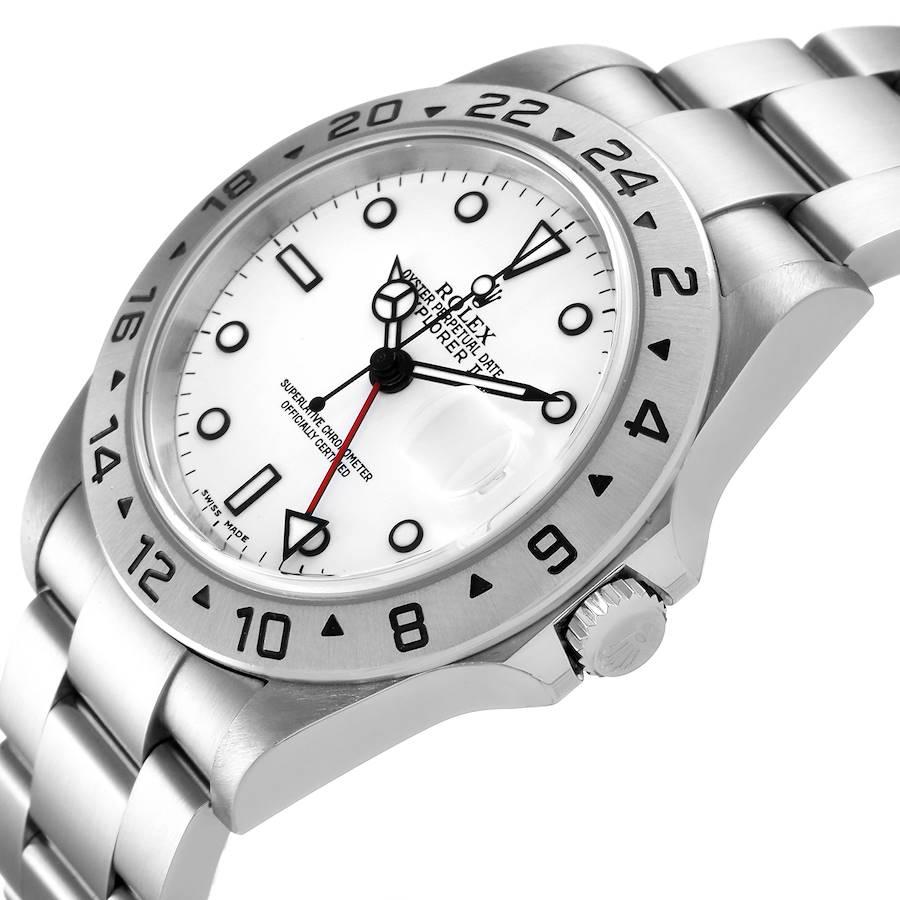 Rolex Explorer II White Dial Steel Men's Watch 16570 Box Papers 2
