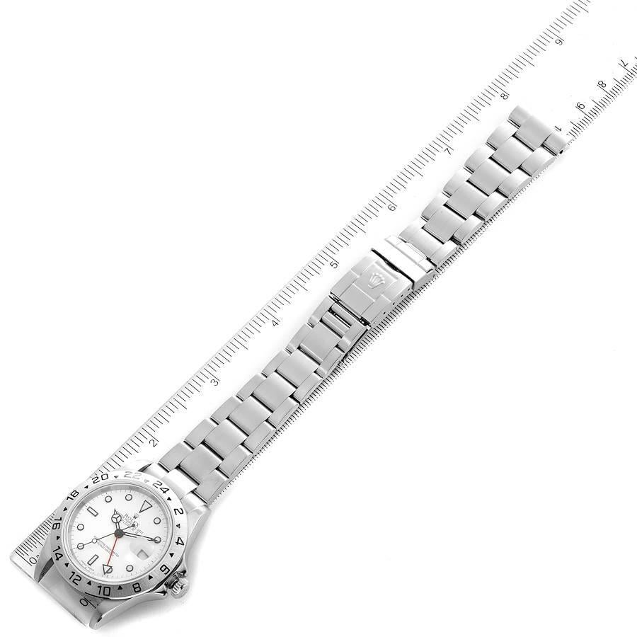 Rolex Explorer II White Dial Steel Mens Watch 16570 For Sale 6