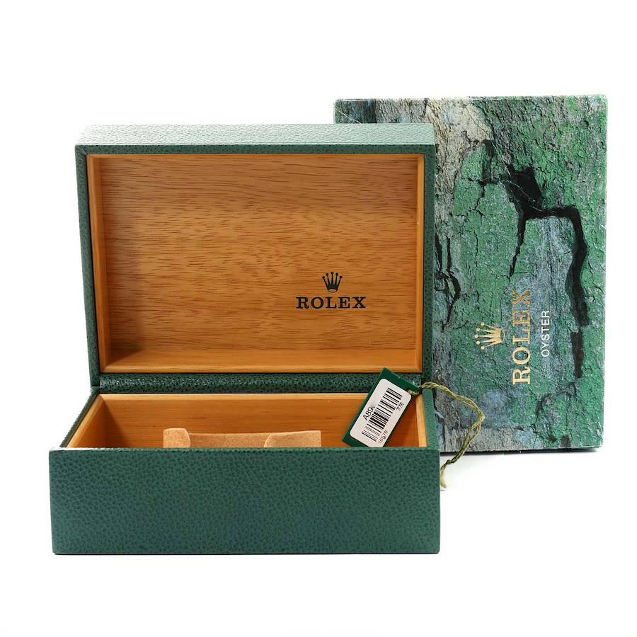 Rolex Explorer II 40mm Weißes Zifferblatt Stahl Herrenuhr 16570 im Angebot 8